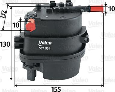Valeo 587534 - Degvielas filtrs autodraugiem.lv