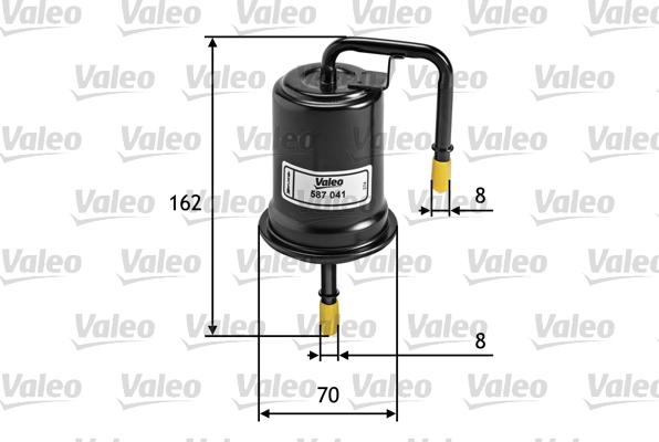Valeo 587041 - Degvielas filtrs autodraugiem.lv