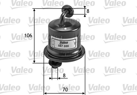 Valeo 587055 - Degvielas filtrs autodraugiem.lv