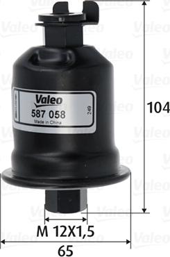 Valeo 587058 - Degvielas filtrs autodraugiem.lv
