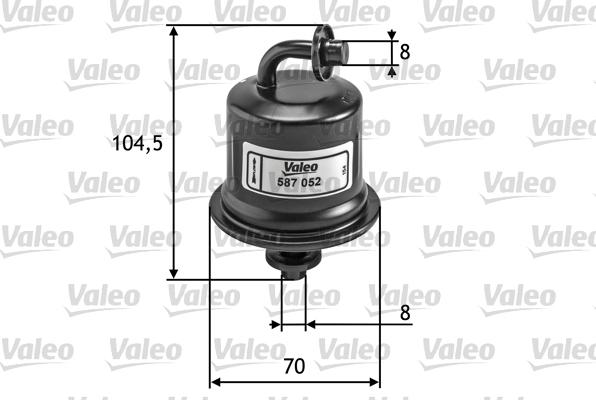 Valeo 587052 - Degvielas filtrs autodraugiem.lv