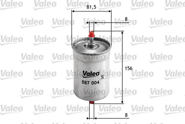 Valeo 587004 - Degvielas filtrs autodraugiem.lv