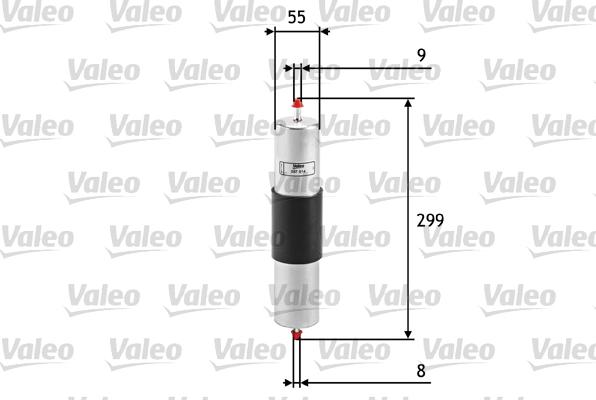Valeo 587014 - Degvielas filtrs autodraugiem.lv