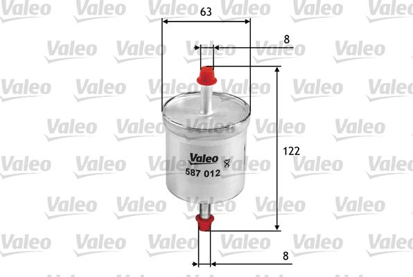 Valeo 587012 - Degvielas filtrs autodraugiem.lv