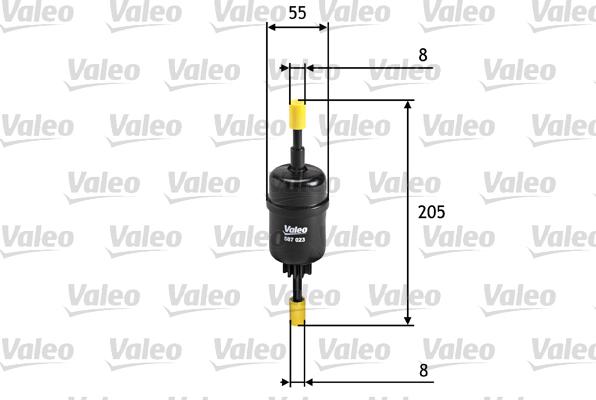 Valeo 587023 - Degvielas filtrs autodraugiem.lv