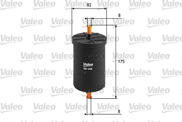 Valeo 587022 - Degvielas filtrs autodraugiem.lv