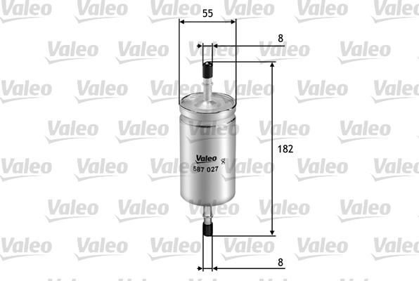 Valeo 587027 - Degvielas filtrs autodraugiem.lv