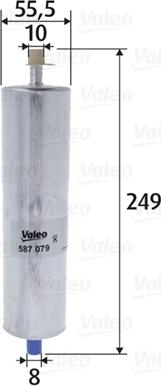 Valeo 587079 - Degvielas filtrs autodraugiem.lv
