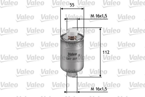 Valeo 587201 - Degvielas filtrs autodraugiem.lv