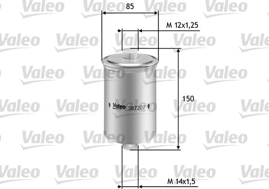 Valeo 587202 - Degvielas filtrs autodraugiem.lv