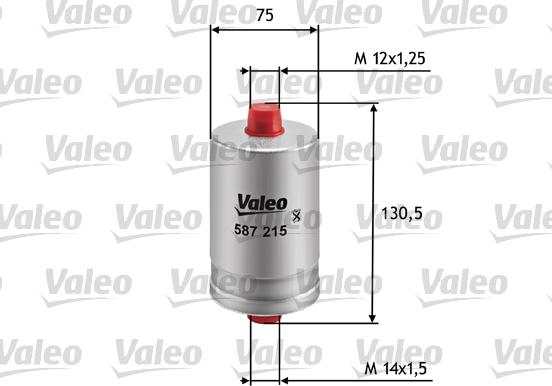 Valeo 587215 - Degvielas filtrs autodraugiem.lv