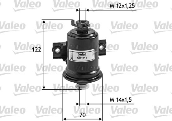 Valeo 587213 - Degvielas filtrs autodraugiem.lv