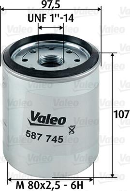 Valeo 587745 - Degvielas filtrs autodraugiem.lv