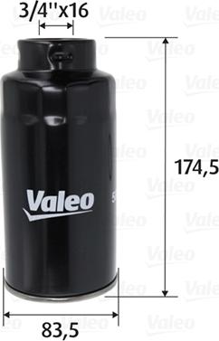 Valeo 587757 - Degvielas filtrs autodraugiem.lv