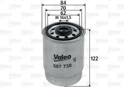 Valeo 587738 - Degvielas filtrs autodraugiem.lv