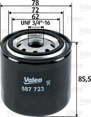 Valeo 587723 - Degvielas filtrs autodraugiem.lv