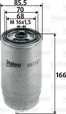 Valeo 587727 - Degvielas filtrs autodraugiem.lv