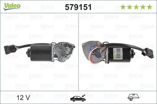 Valeo 579151 - Stikla tīrītāju motors autodraugiem.lv