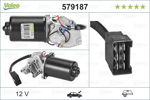 Valeo 579187 - Stikla tīrītāju motors autodraugiem.lv