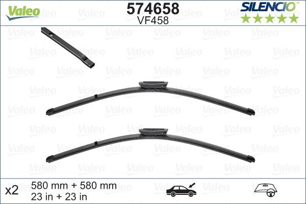 Valeo 574658 - Stikla tīrītāja slotiņa autodraugiem.lv