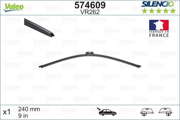 Valeo 574609 - Stikla tīrītāja slotiņa autodraugiem.lv