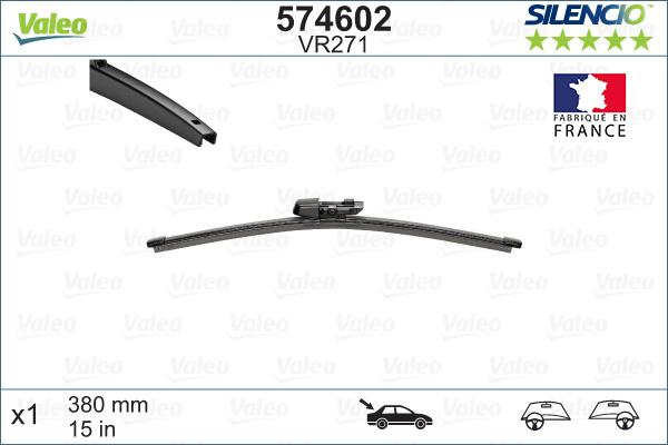 Valeo 574602 - Stikla tīrītāja slotiņa autodraugiem.lv