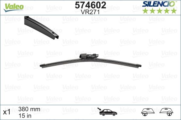 Valeo 574602 - Stikla tīrītāja slotiņa autodraugiem.lv