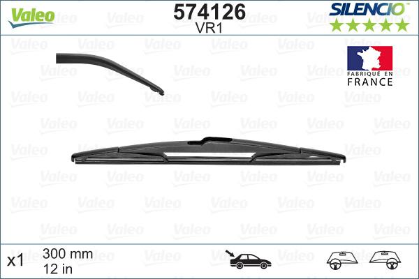 Valeo 574126 - Stikla tīrītāja slotiņa autodraugiem.lv