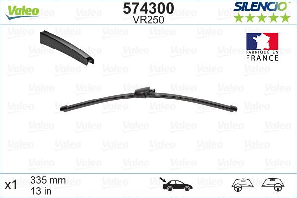 Valeo 574300 - Stikla tīrītāja slotiņa autodraugiem.lv