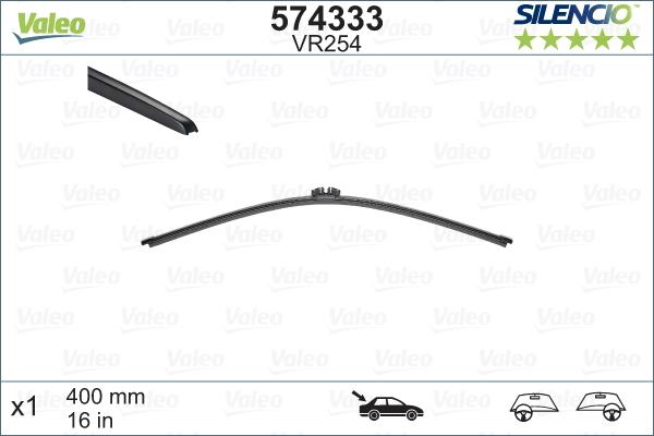 Valeo 574333 - Stikla tīrītāja slotiņa autodraugiem.lv