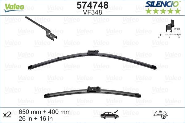 Valeo 574748 - Stikla tīrītāja slotiņa autodraugiem.lv