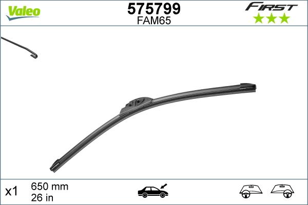 Valeo 575799 - Stikla tīrītāja slotiņa autodraugiem.lv