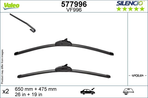 Valeo 577996 - Stikla tīrītāja slotiņa autodraugiem.lv