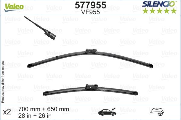 Valeo 577955 - Stikla tīrītāja slotiņa autodraugiem.lv