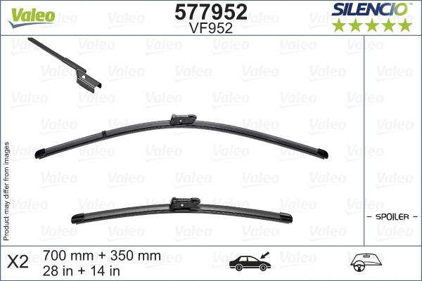 Valeo 577952 - Stikla tīrītāja slotiņa autodraugiem.lv