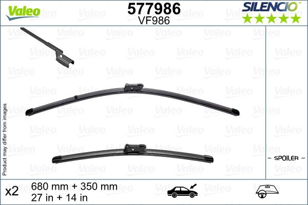 Valeo 577986 - Stikla tīrītāja slotiņa autodraugiem.lv