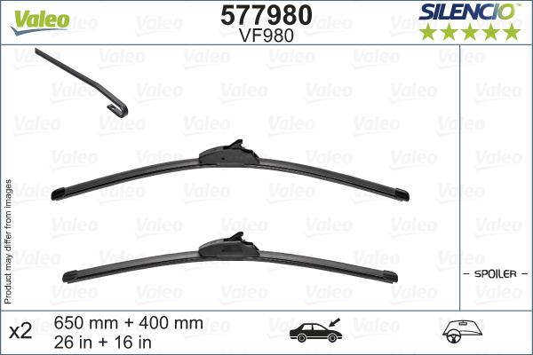 Valeo 577980 - Stikla tīrītāja slotiņa autodraugiem.lv