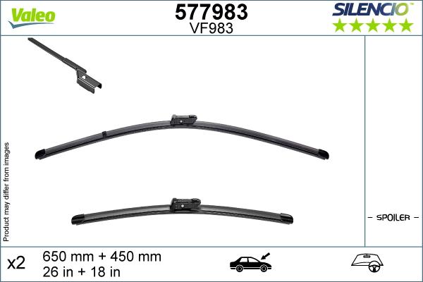 Valeo 577983 - Stikla tīrītāja slotiņa autodraugiem.lv