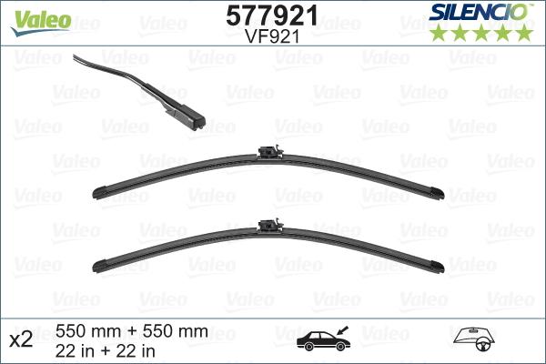 Valeo 577921 - Stikla tīrītāja slotiņa autodraugiem.lv