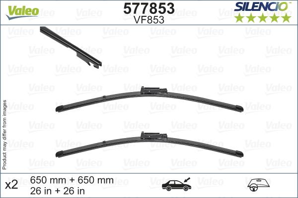 Valeo 577853 - Stikla tīrītāja slotiņa autodraugiem.lv