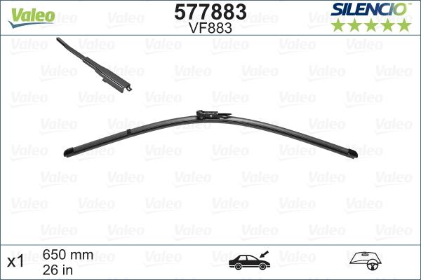 Valeo 577883 - Stikla tīrītāja slotiņa autodraugiem.lv