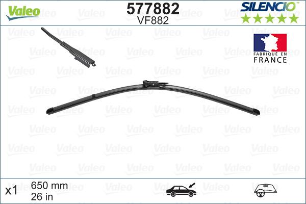 Valeo 577882 - Stikla tīrītāja slotiņa autodraugiem.lv