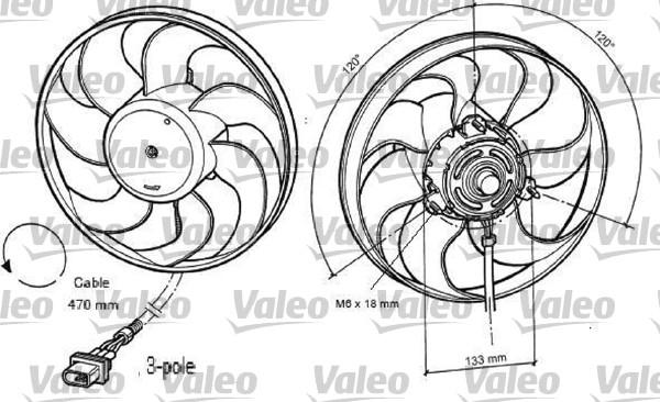 Valeo 696040 - Ventilators, Motora dzesēšanas sistēma autodraugiem.lv