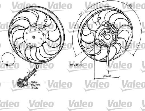 Valeo 696048 - Ventilators, Motora dzesēšanas sistēma autodraugiem.lv