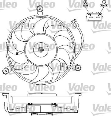 Valeo 696043 - Ventilators, Motora dzesēšanas sistēma autodraugiem.lv