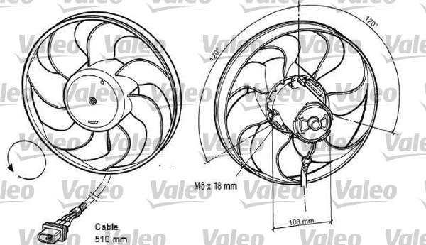 Valeo 696042 - Ventilators, Motora dzesēšanas sistēma autodraugiem.lv