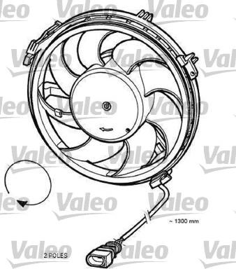 Valeo 696055 - Ventilators, Motora dzesēšanas sistēma autodraugiem.lv