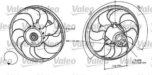 Valeo 696056 - Ventilators, Motora dzesēšanas sistēma autodraugiem.lv