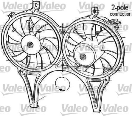 Valeo 696050 - Ventilators, Motora dzesēšanas sistēma autodraugiem.lv