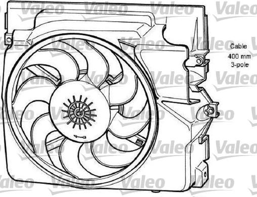 Valeo 696065 - Ventilators, Motora dzesēšanas sistēma autodraugiem.lv